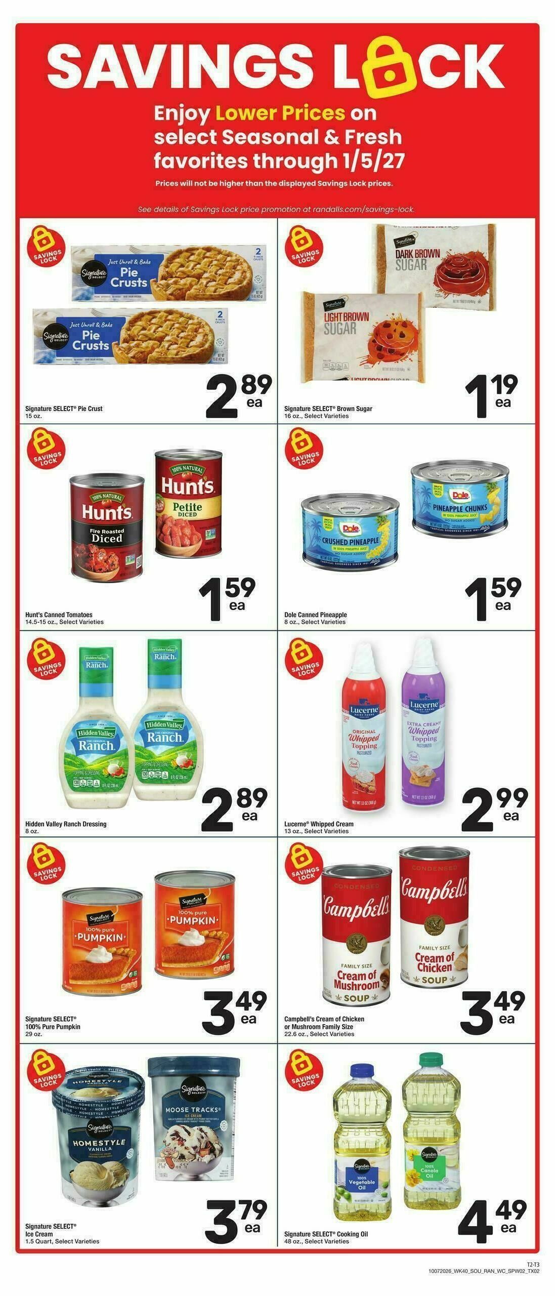 Randalls Weekly Ad from October 7