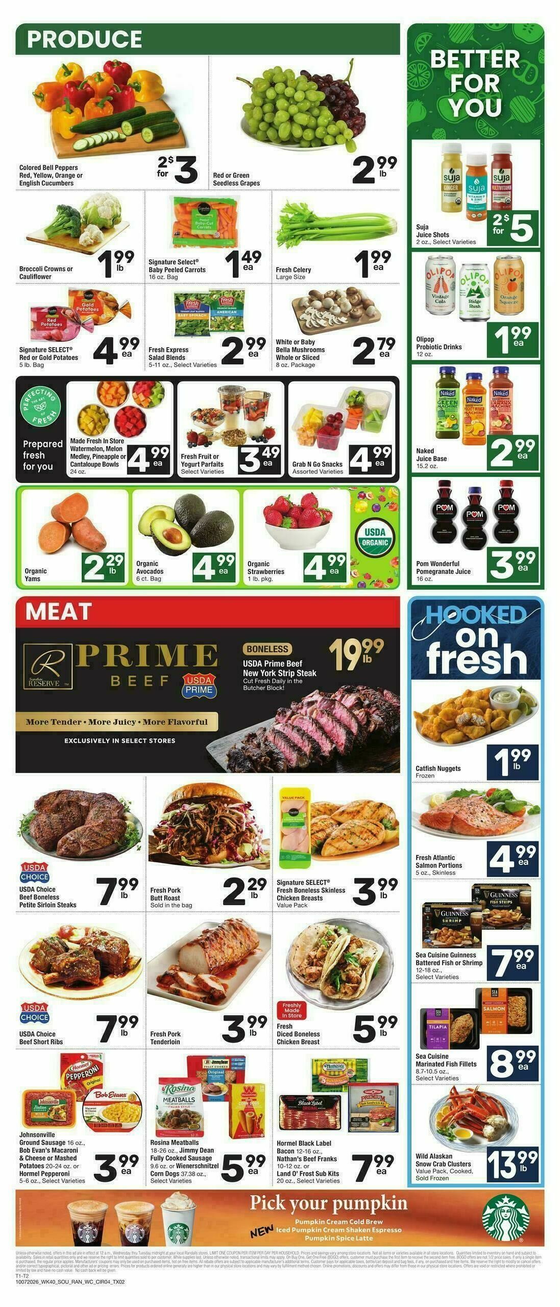 Randalls Weekly Ad from October 7