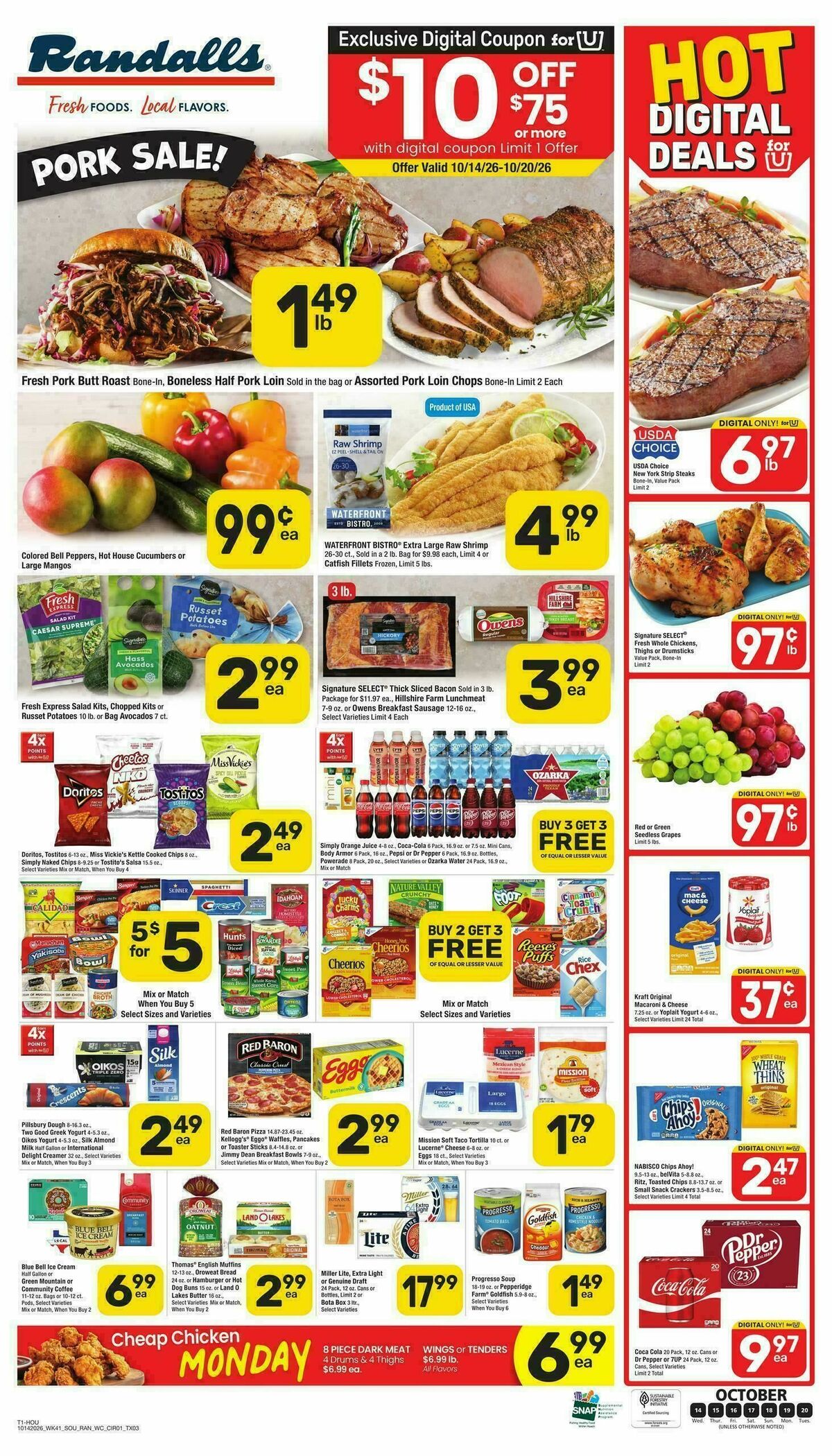 Randalls Weekly Ad from October 14