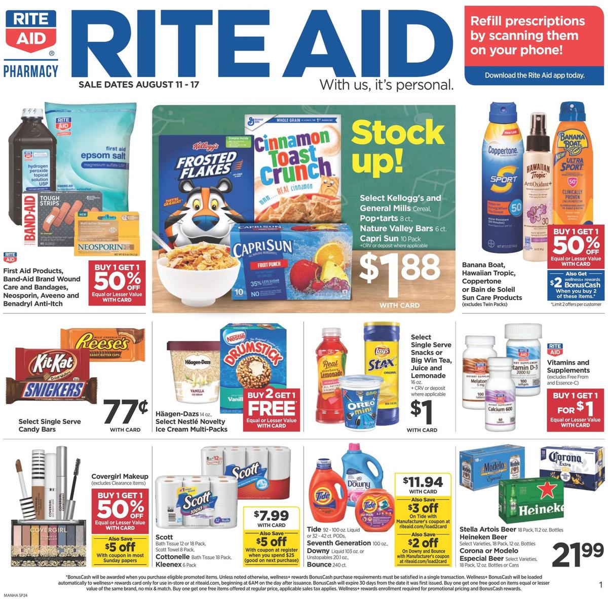 Rite Aid Weekly Ad from August 11
