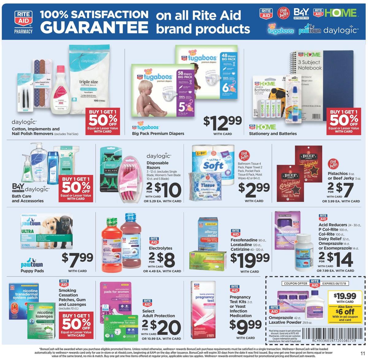 Rite Aid Weekly Ad from August 11