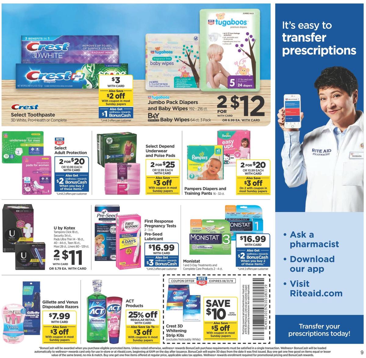 Rite Aid Weekly Ad from August 25