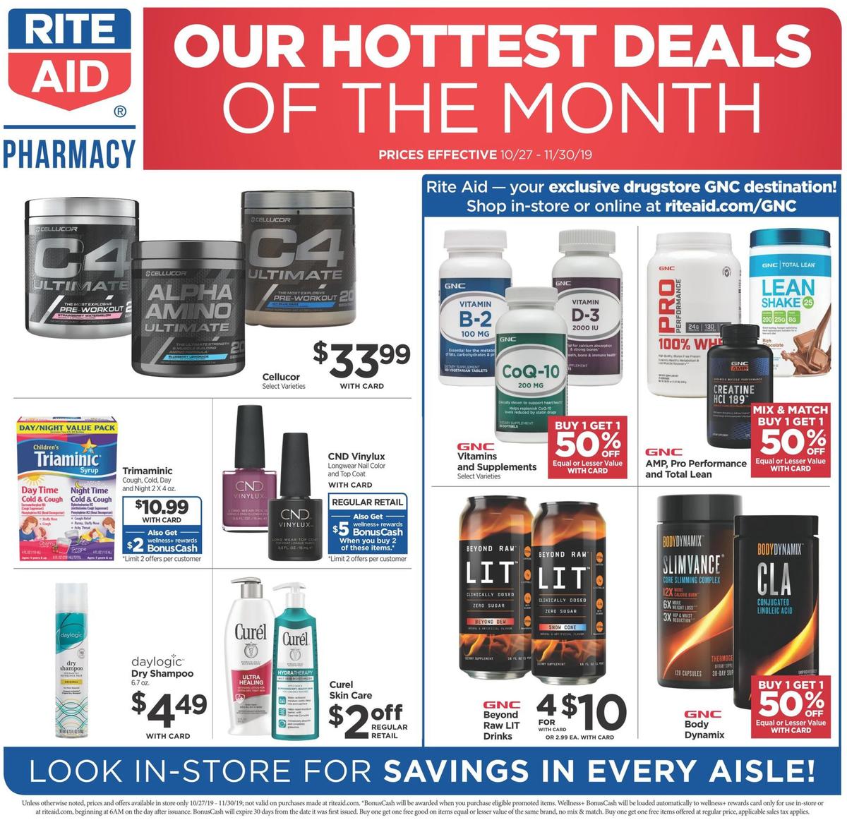 Rite Aid Additional Deals Weekly Ad from October 27
