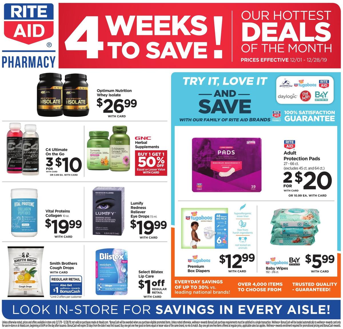 Rite Aid Additional Deals Weekly Ad from December 1