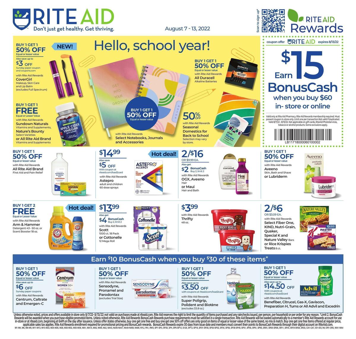 Rite Aid Weekly Ad from August 7