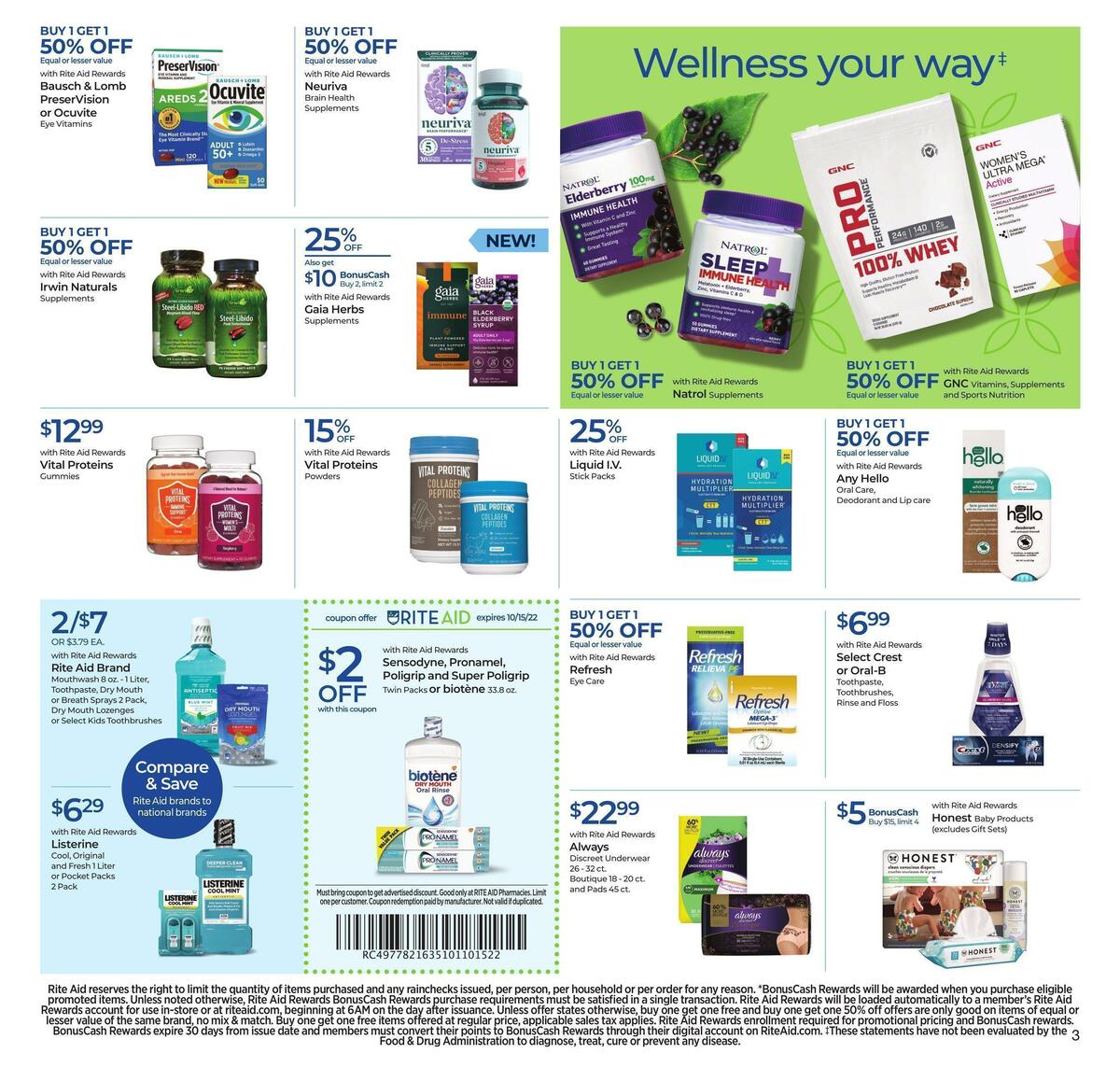 Rite Aid Weekly Ad from October 9