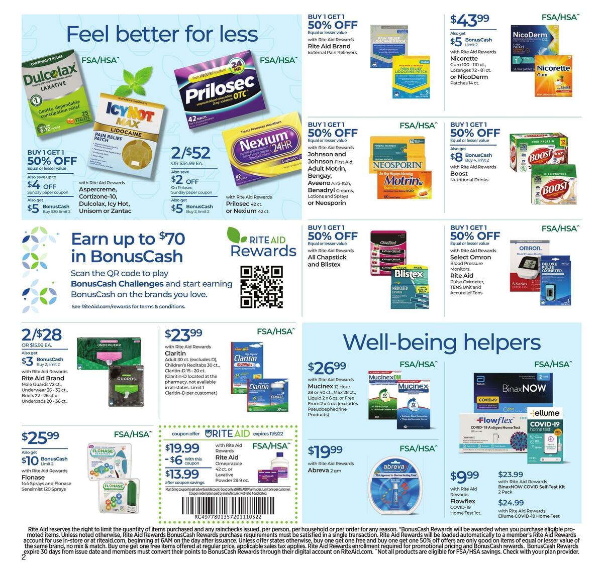 Rite Aid Weekly Ad from October 30