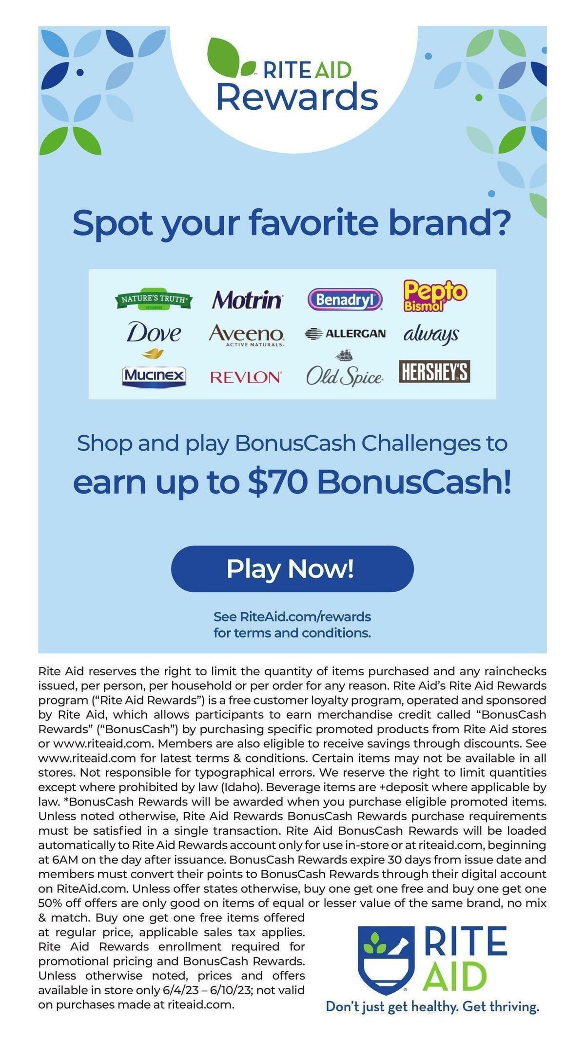 Rite Aid Weekly Ad from June 4