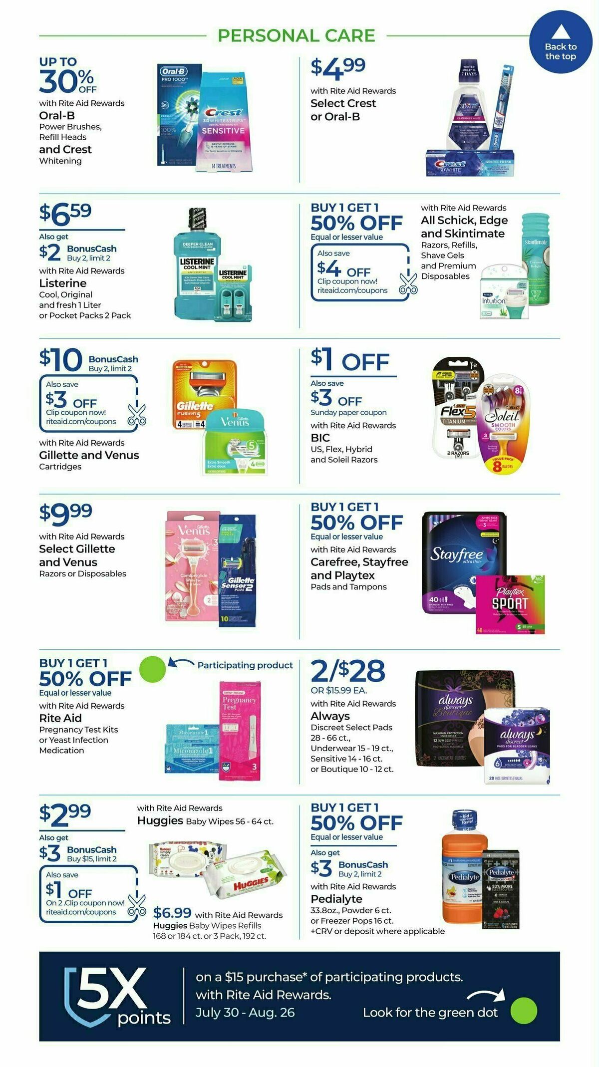 Rite Aid Weekly Ad from July 30