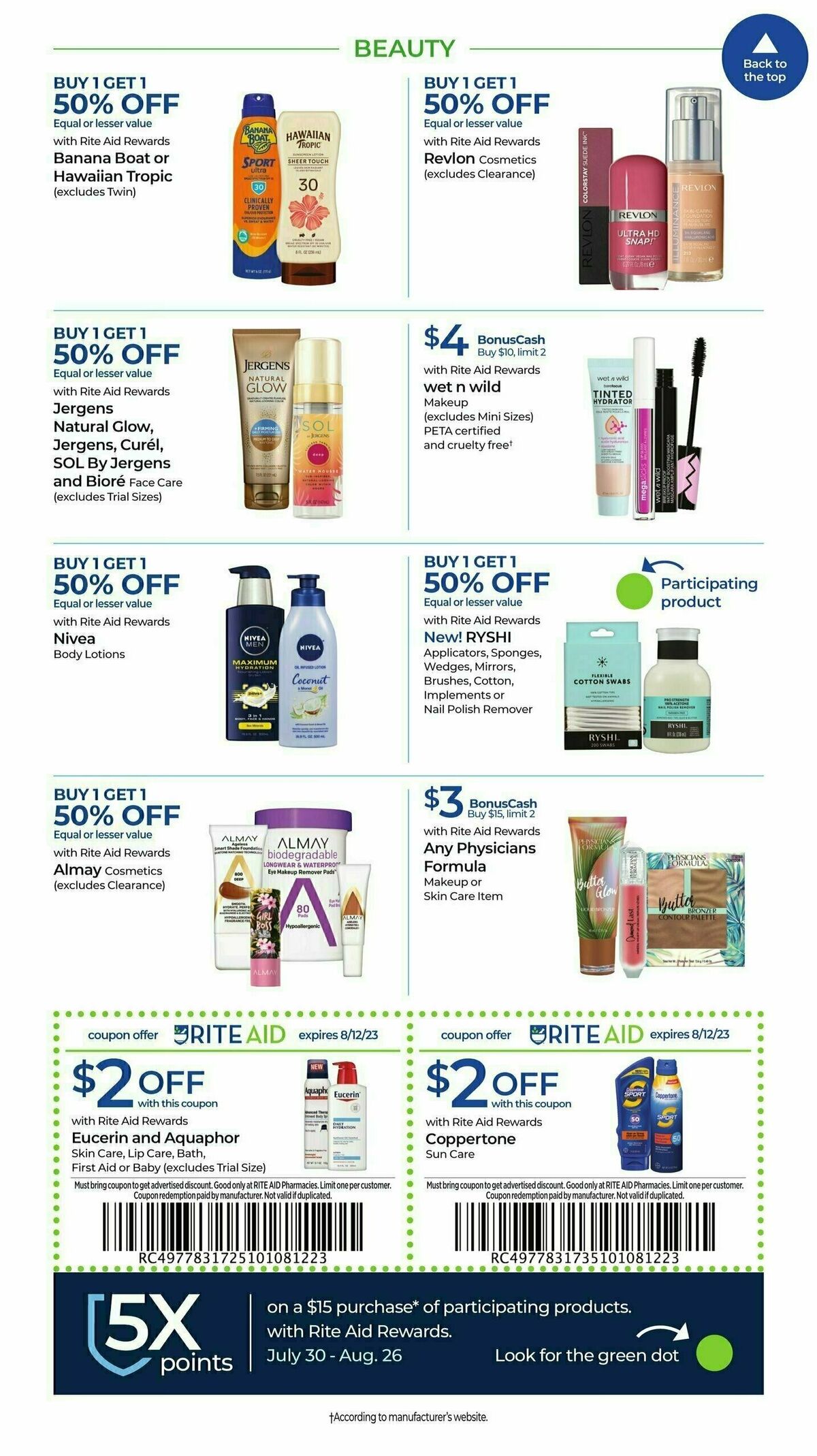 Rite Aid Weekly Ad from August 6