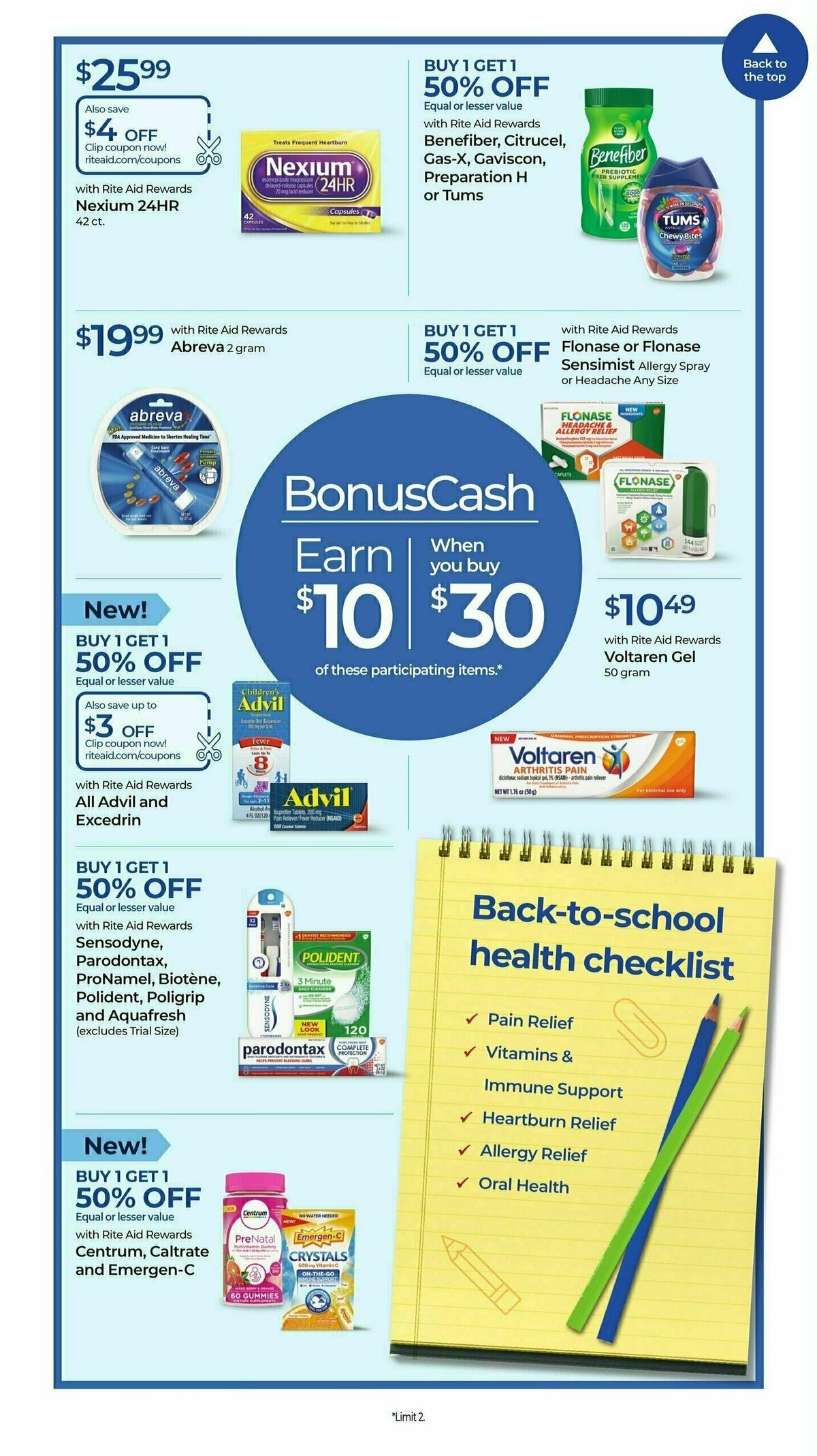Rite Aid Weekly Ad from August 6