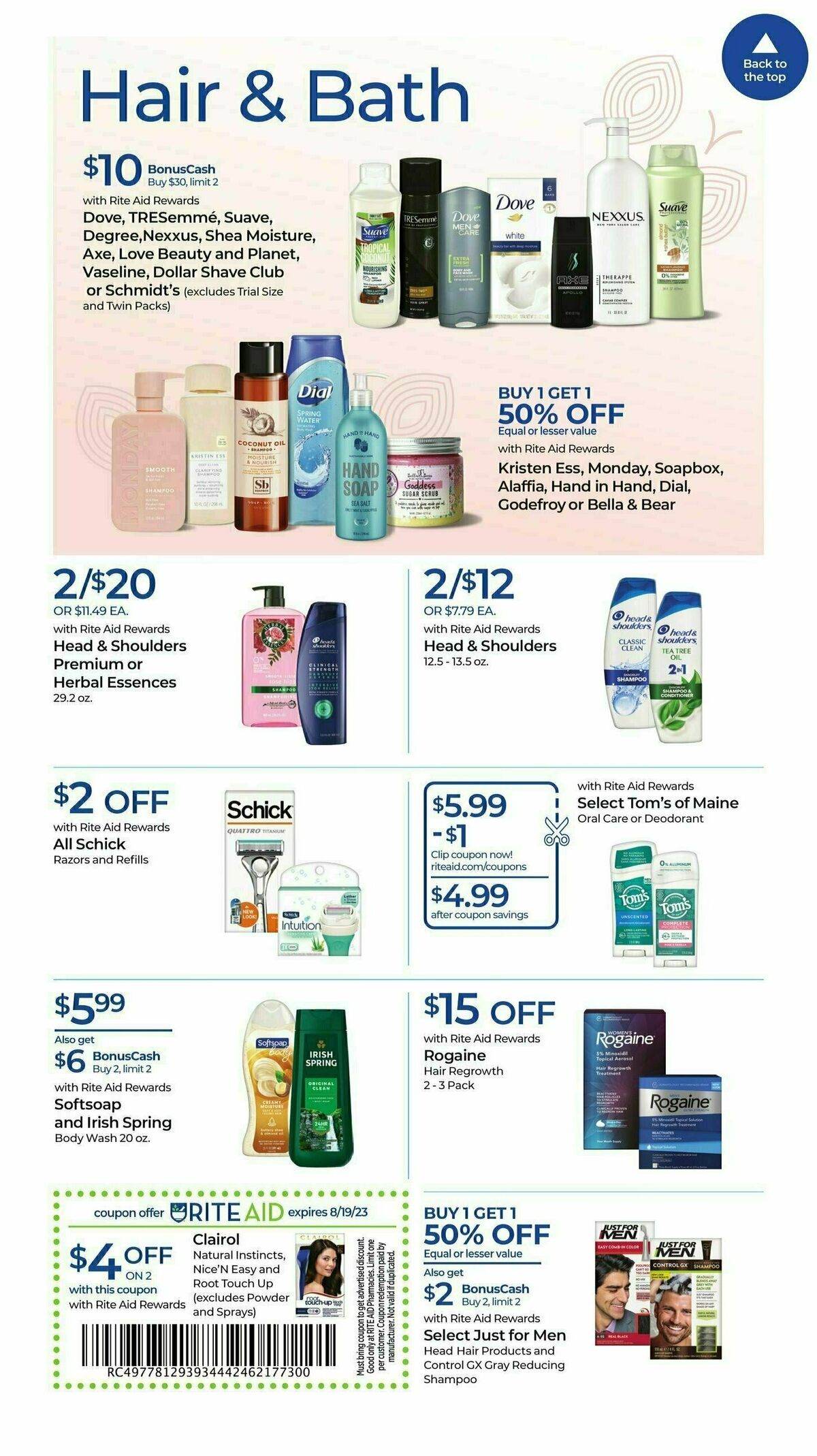 Rite Aid Weekly Ad from August 13