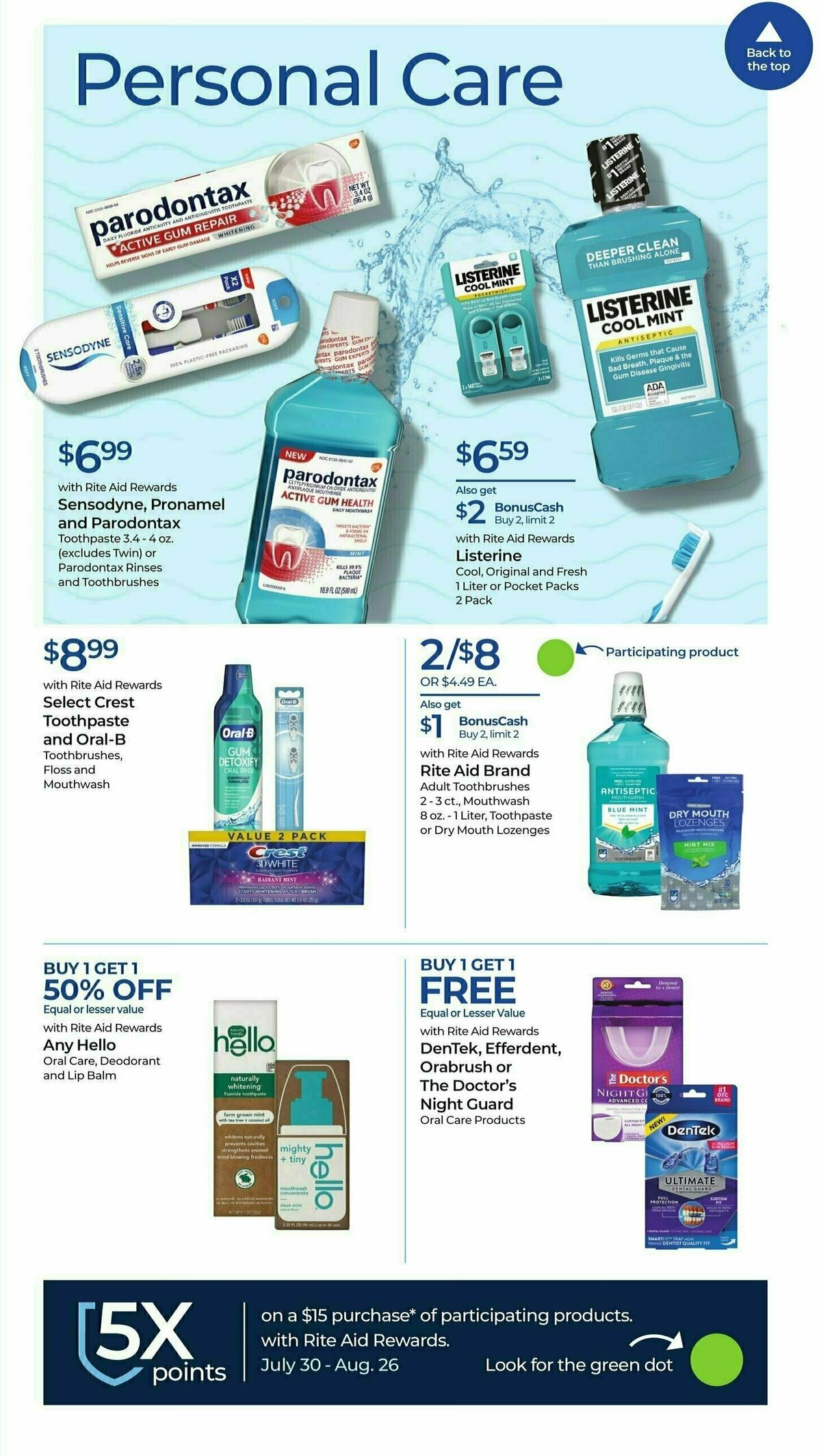 Rite Aid Weekly Ad from August 20