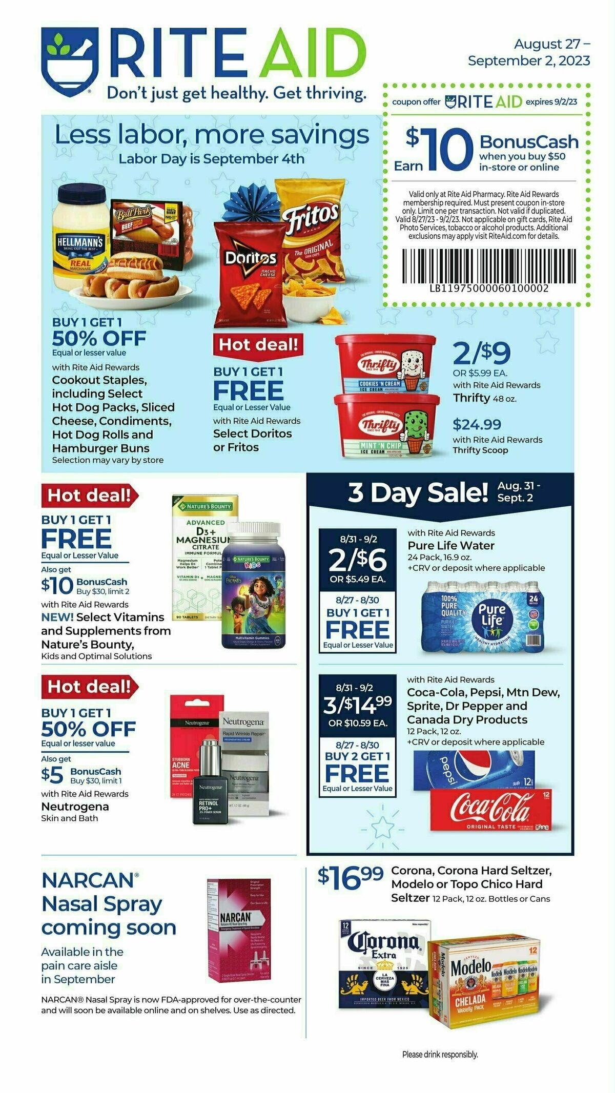 Rite Aid Weekly Ad from August 27