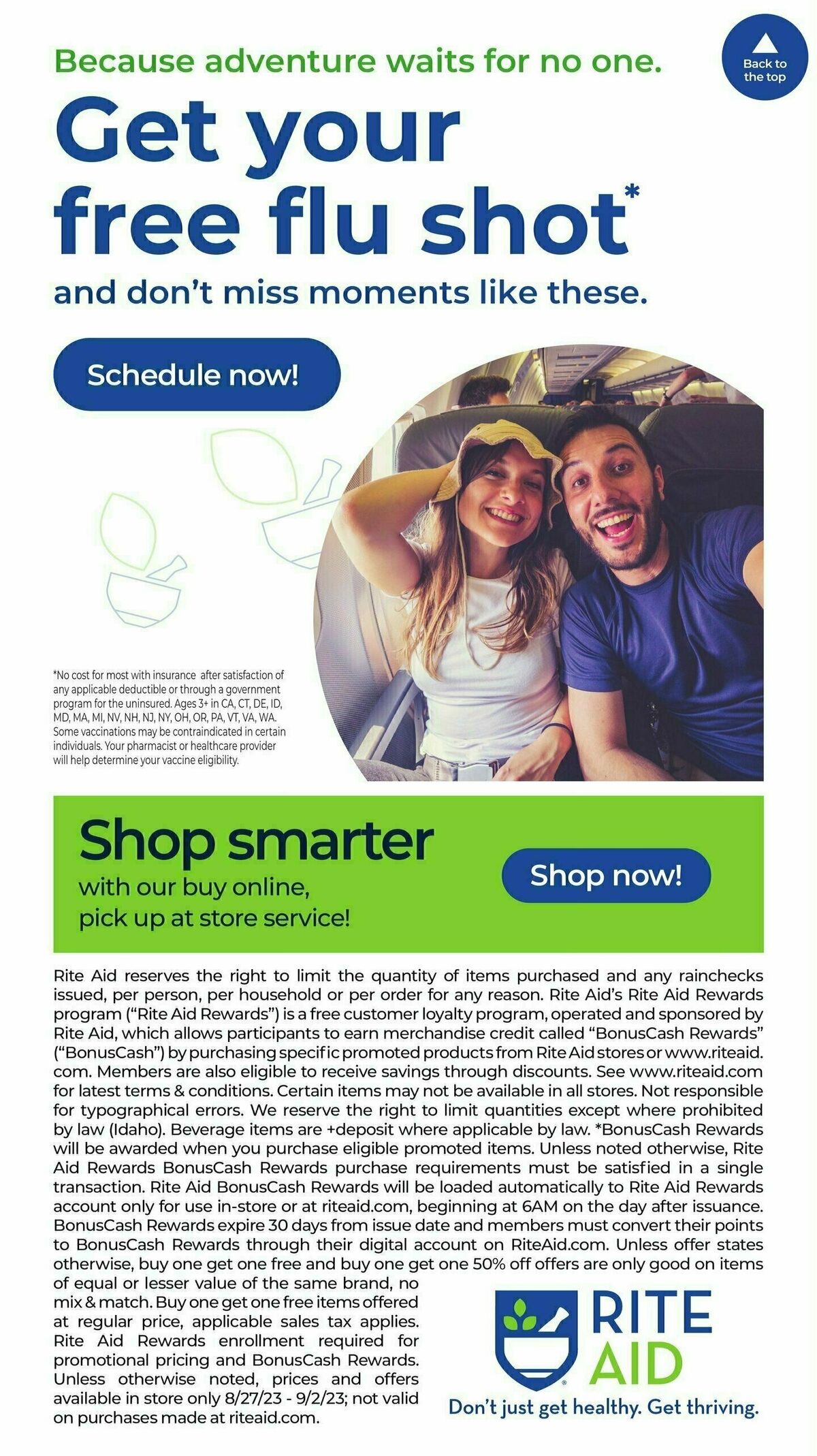 Rite Aid Weekly Ad from August 27