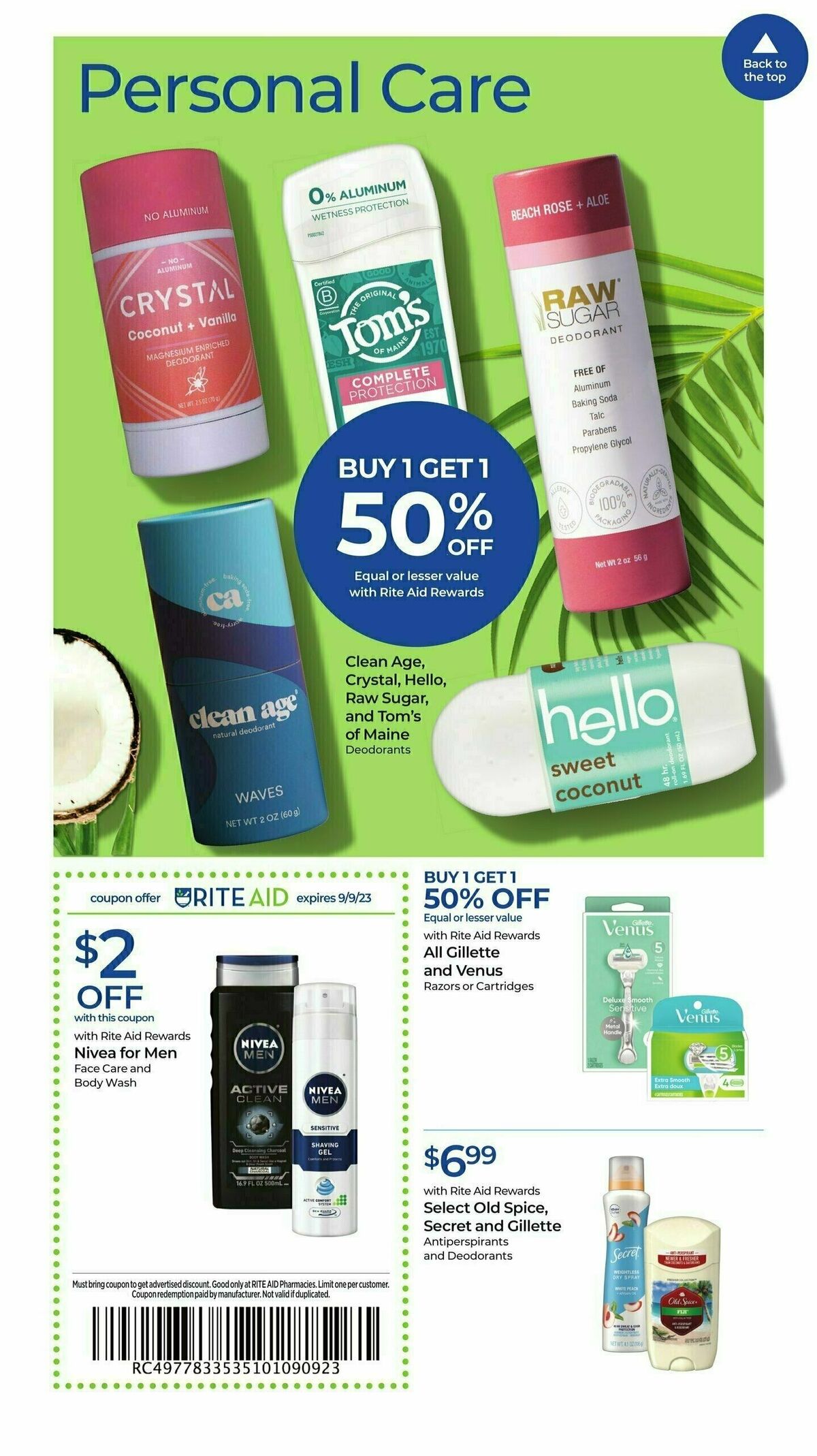 Rite Aid Weekly Ad from September 3