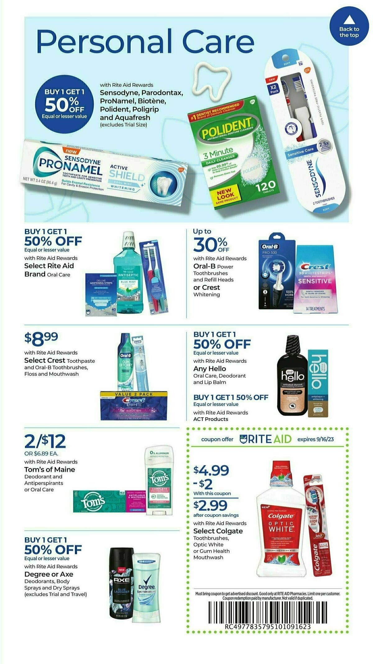 Rite Aid Weekly Ad from September 10