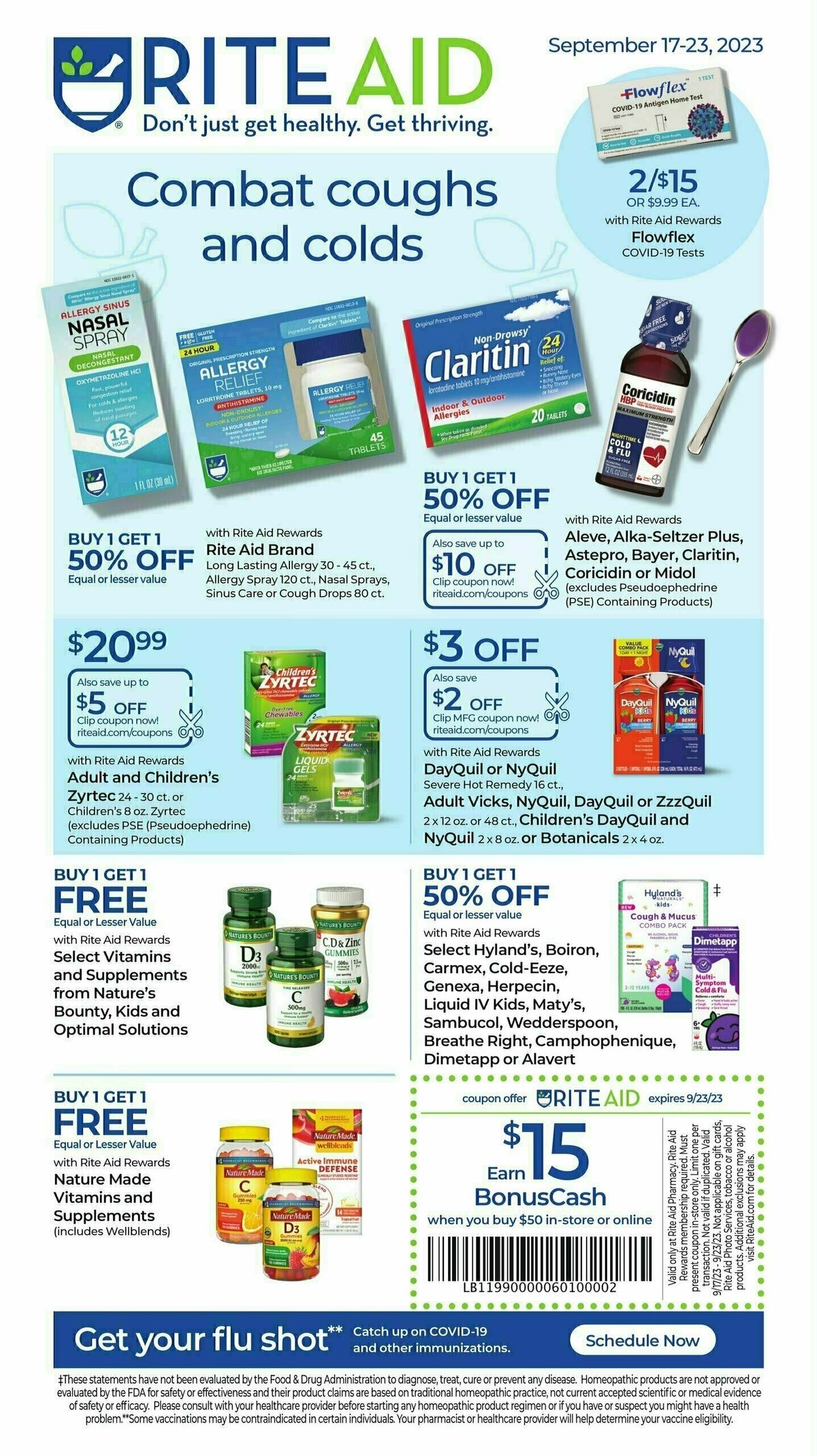 Rite Aid Weekly Ad from September 17