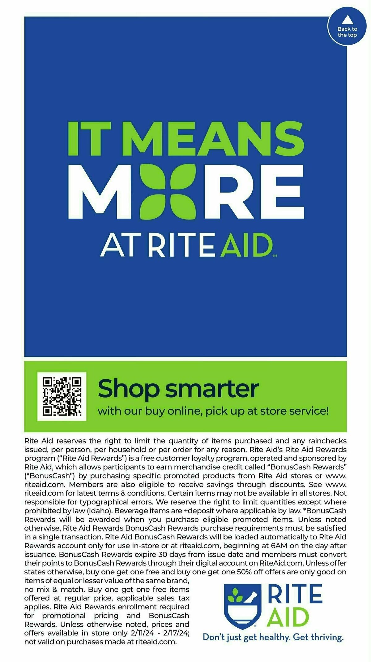 Rite Aid Weekly Ad from February 11