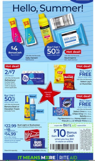 Rite Aid Weekly Ad from May 26