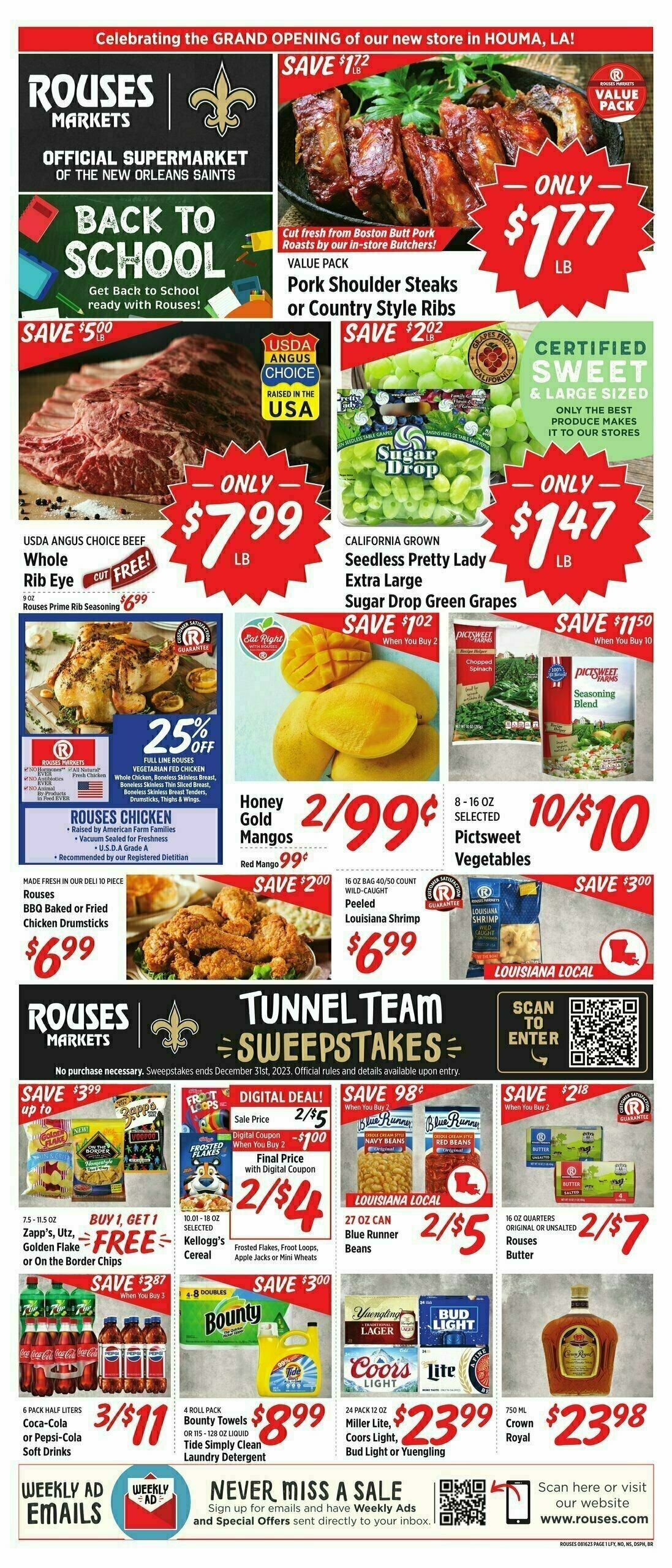 Rouses Markets Weekly Ad from August 16