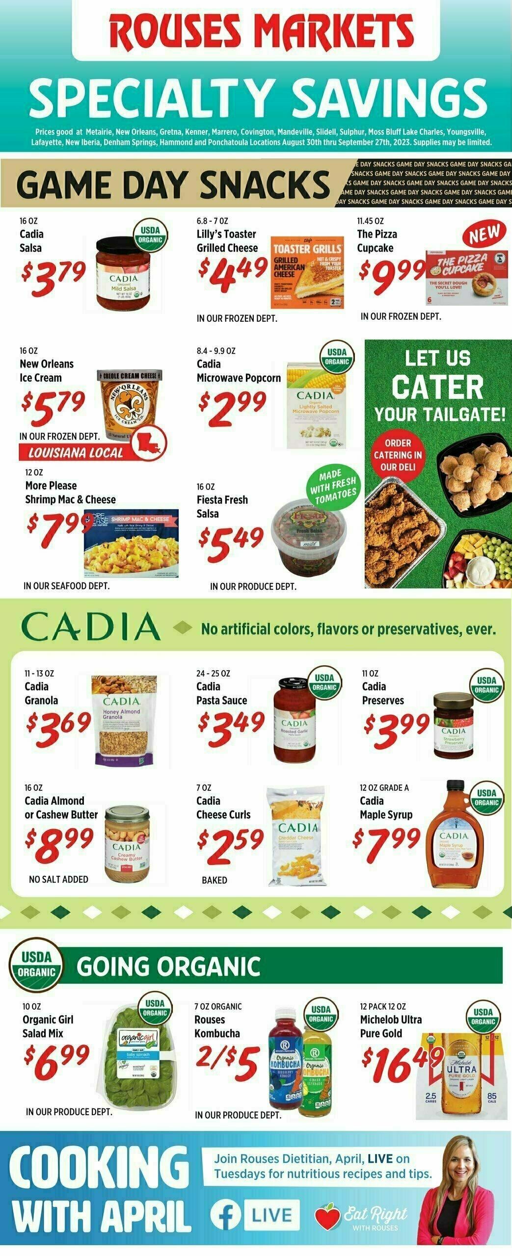 Rouses Markets Weekly Ad from August 30