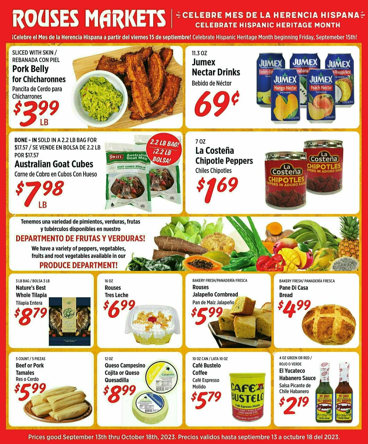 Rouses Markets Hispanic Heritage Month Weekly Ad from September 13