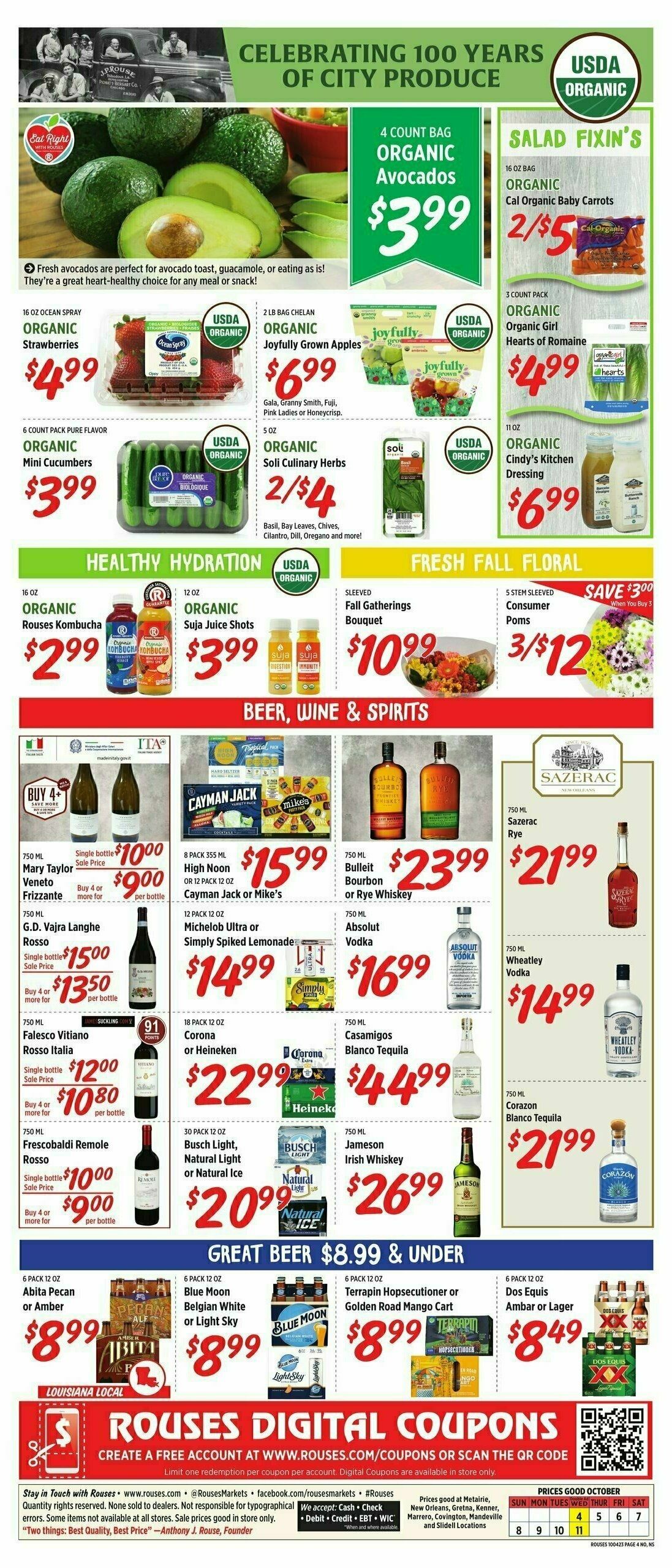 Rouses Markets Weekly Ad from October 4