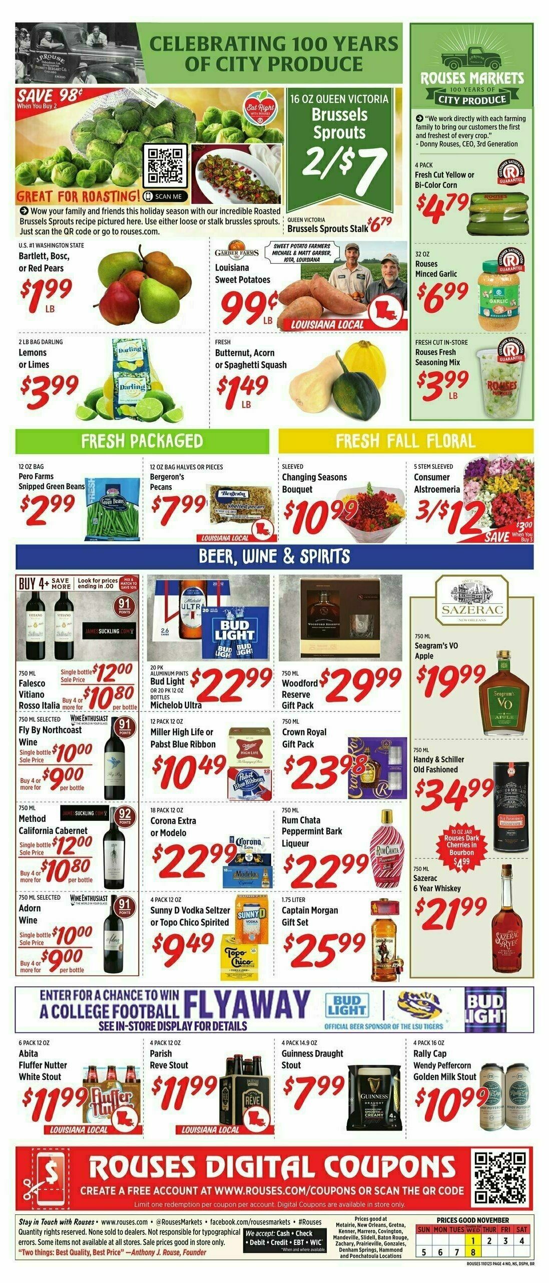 Rouses Markets Weekly Ad from November 1