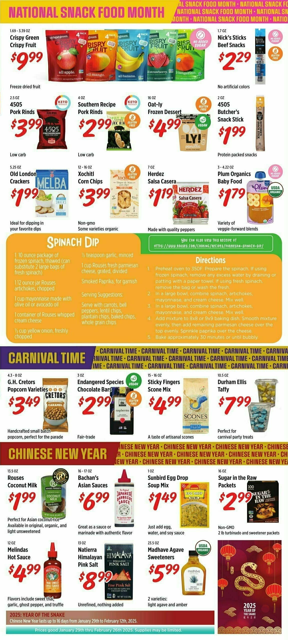 Rouses Markets Specialty Savings Weekly Ad from January 29