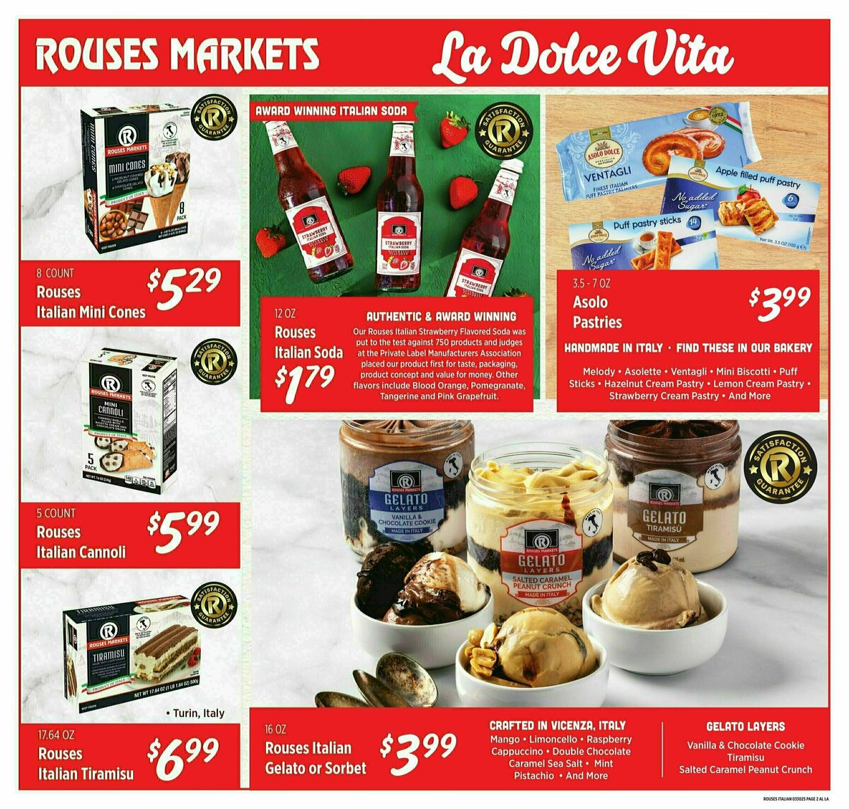 Rouses Markets Italian Ad Weekly Ad from March 26