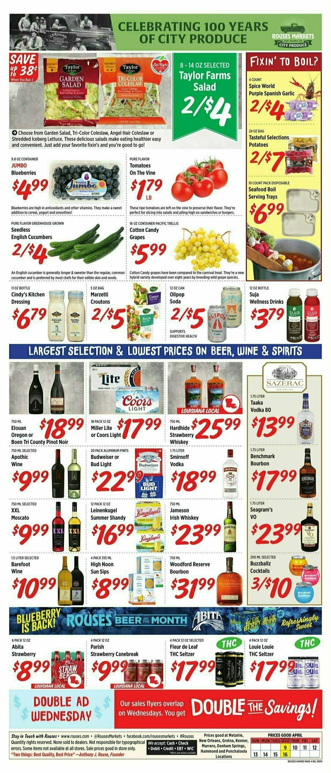 Rouses Markets Weekly Ad from April 9