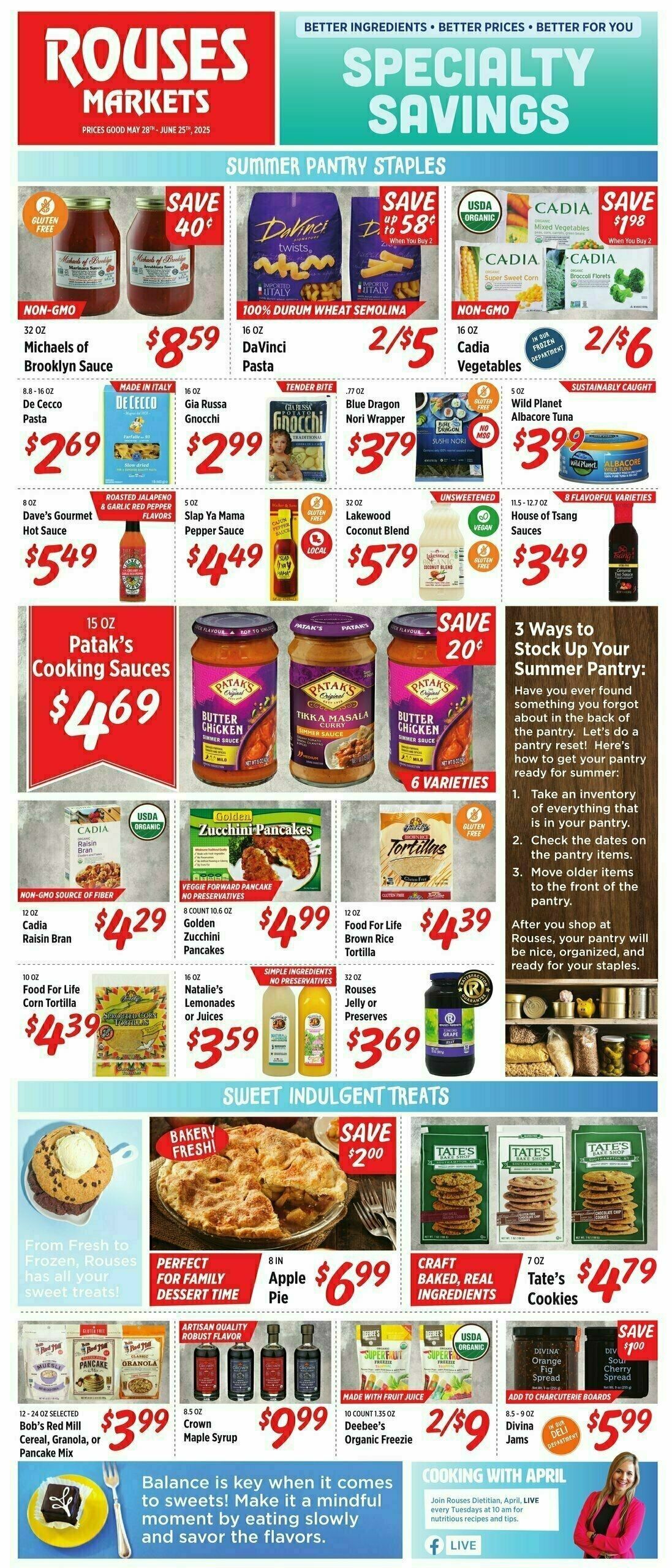 Rouses Markets Specialty Savings Weekly Ad from May 28