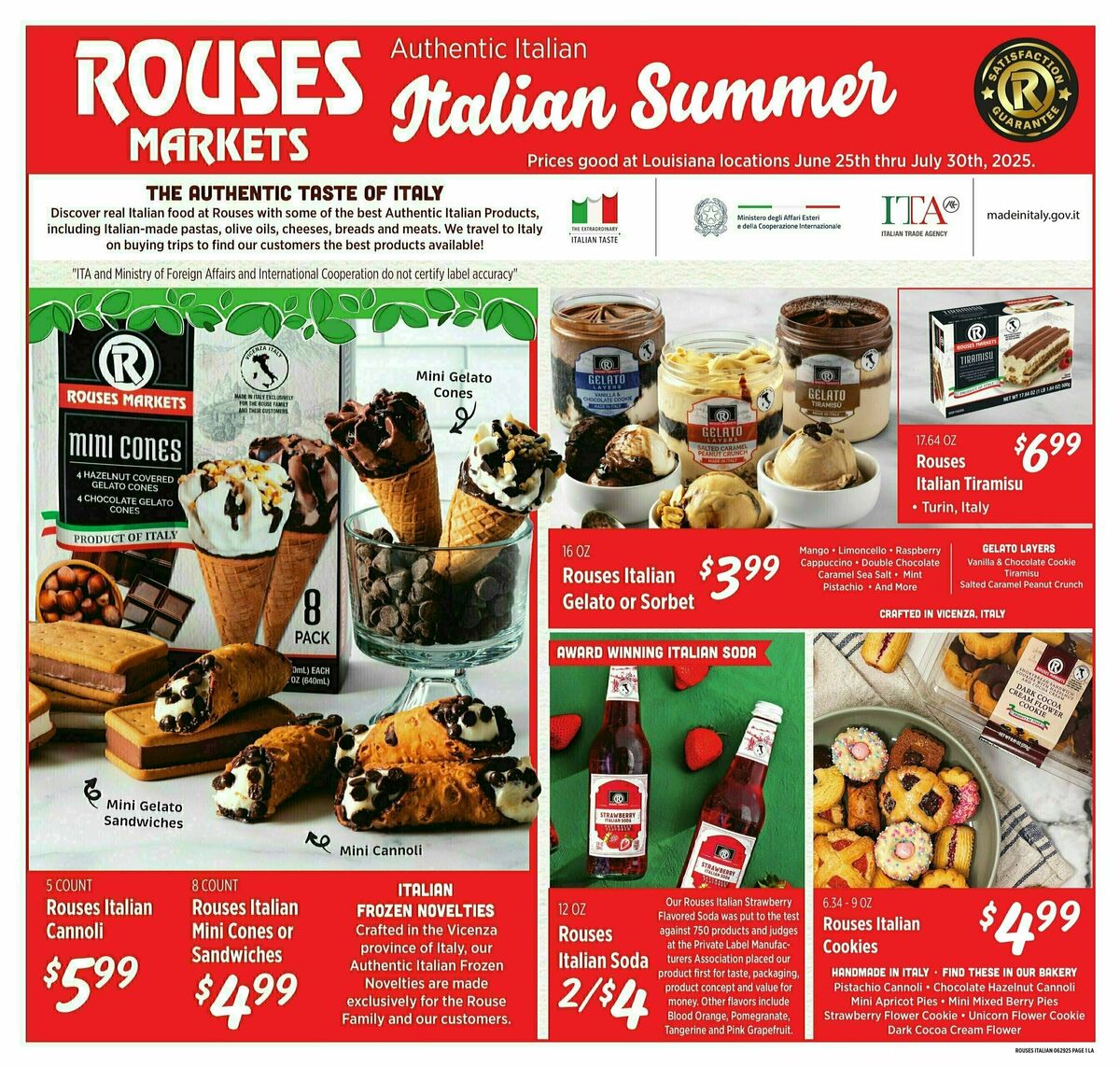 Rouses Markets Italian Ad Weekly Ad from June 25