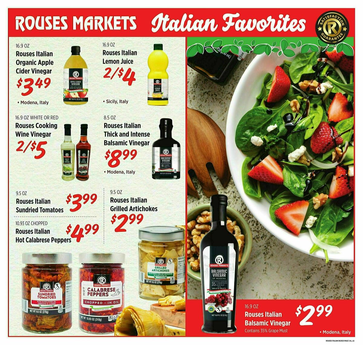 Rouses Markets Italian Ad Weekly Ad from June 25