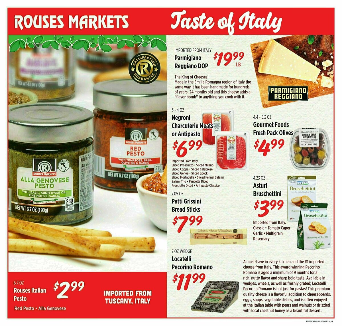 Rouses Markets Italian Ad Weekly Ad from June 25
