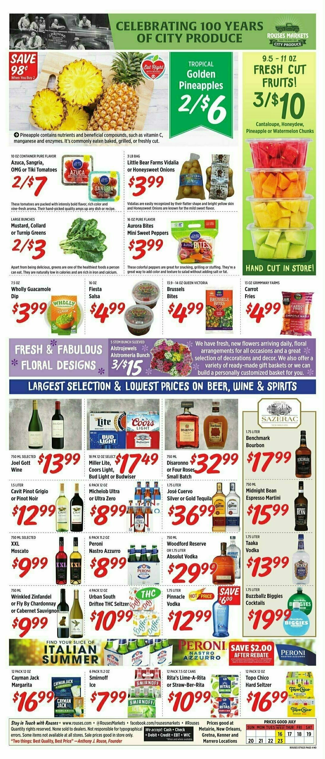 Rouses Markets Weekly Ad from July 16