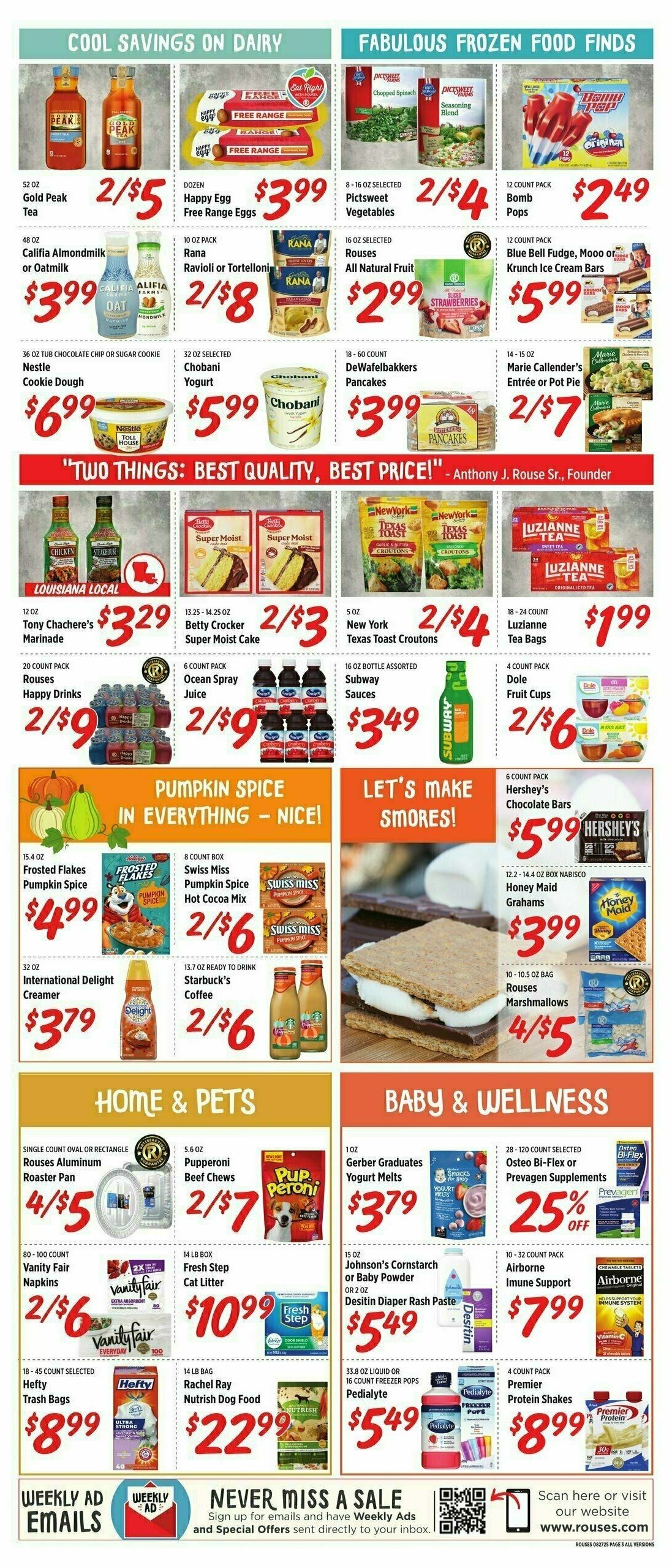 Rouses Markets Weekly Ad from August 27