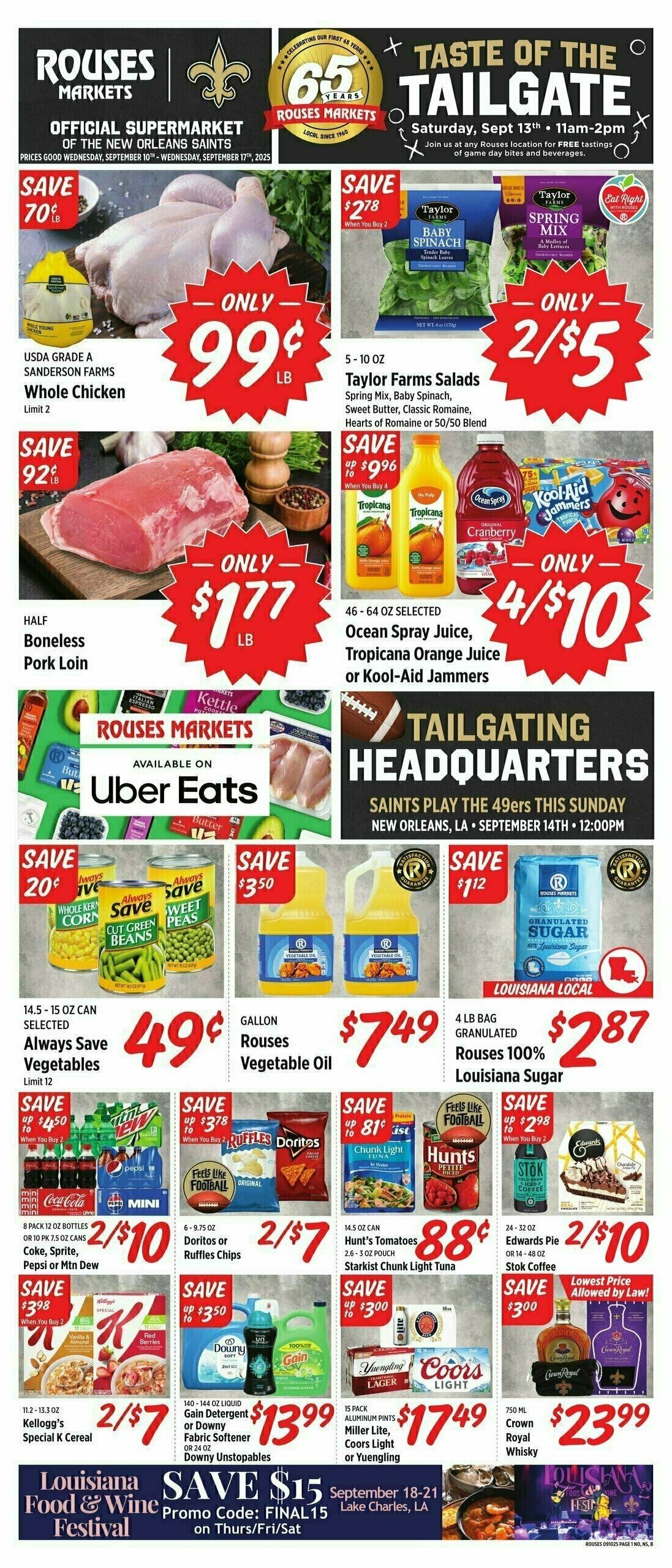 Rouses Markets Weekly Ad from September 10