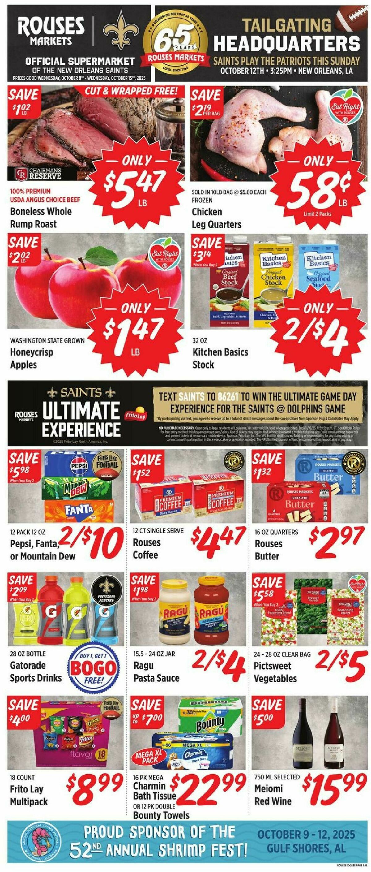 Rouses Markets Weekly Ad from October 8