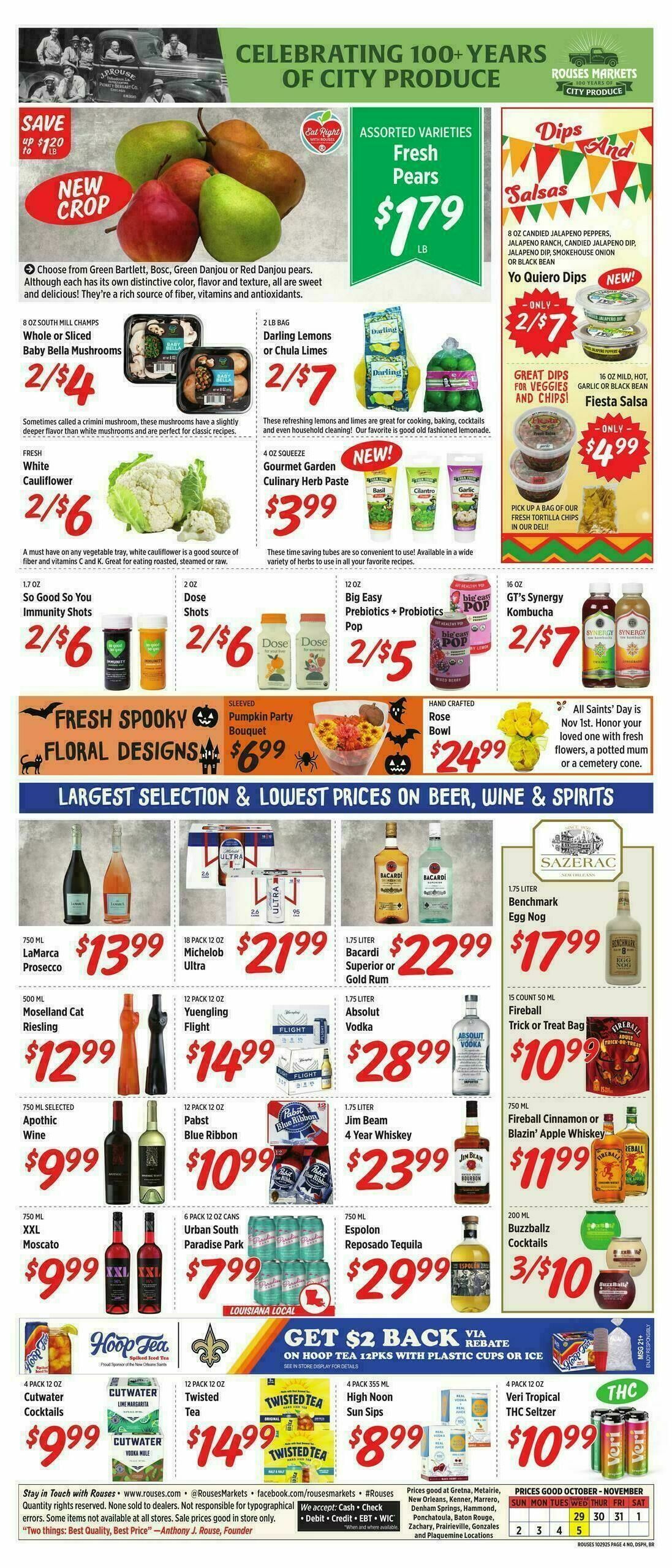 Rouses Markets Weekly Ad from October 29