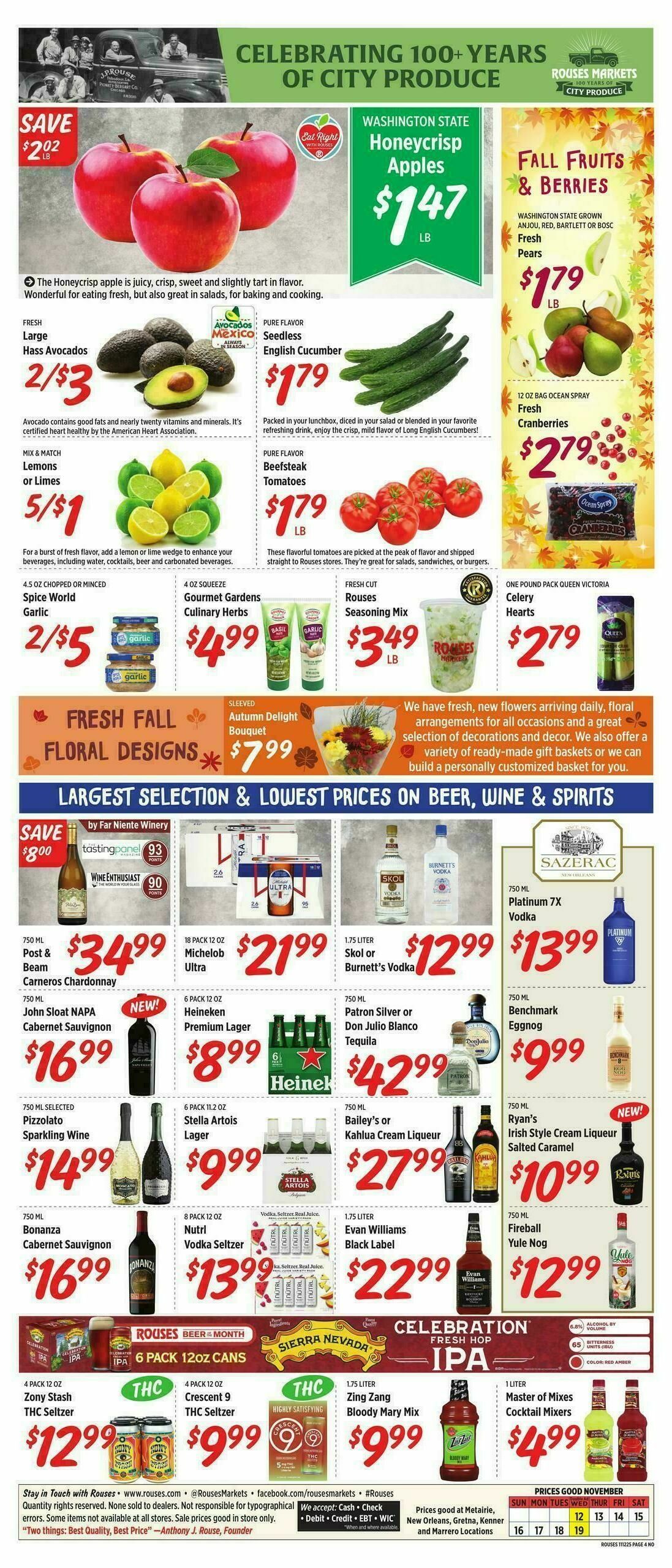 Rouses Markets Weekly Ad from November 12