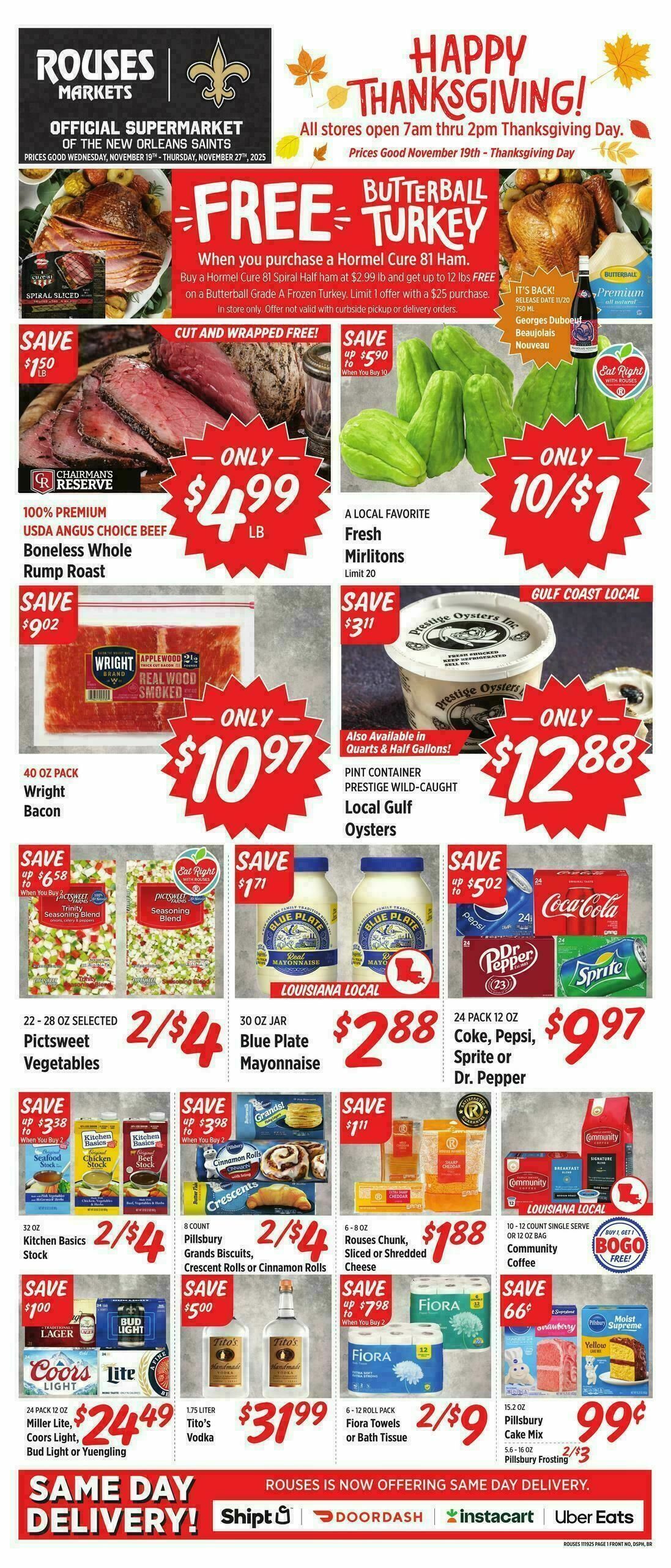 Rouses Markets Weekly Ad from November 19