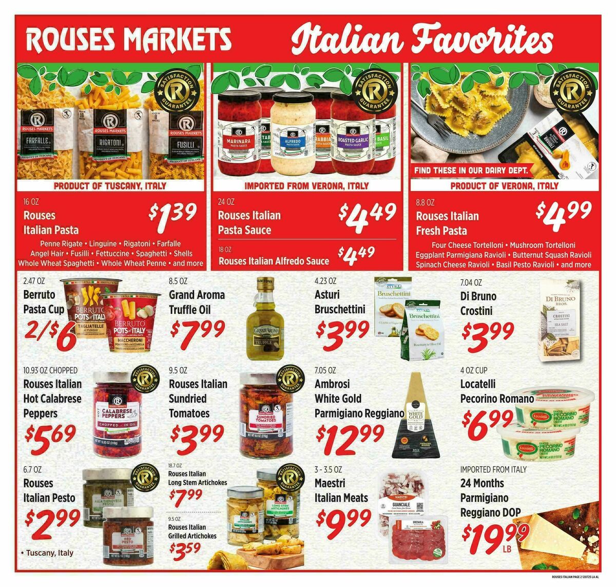 Rouses Markets Italian Ad Weekly Ad from December 3
