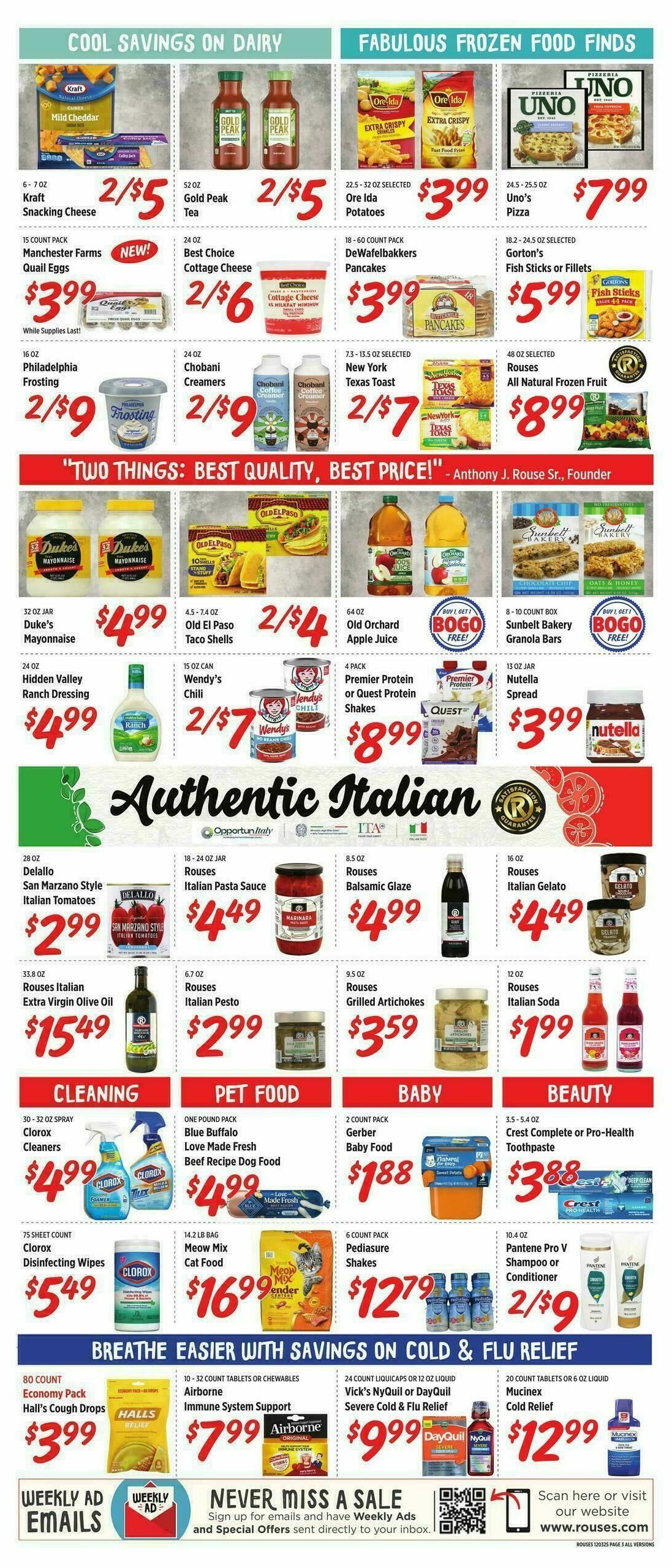 Rouses Markets Weekly Ad from December 3