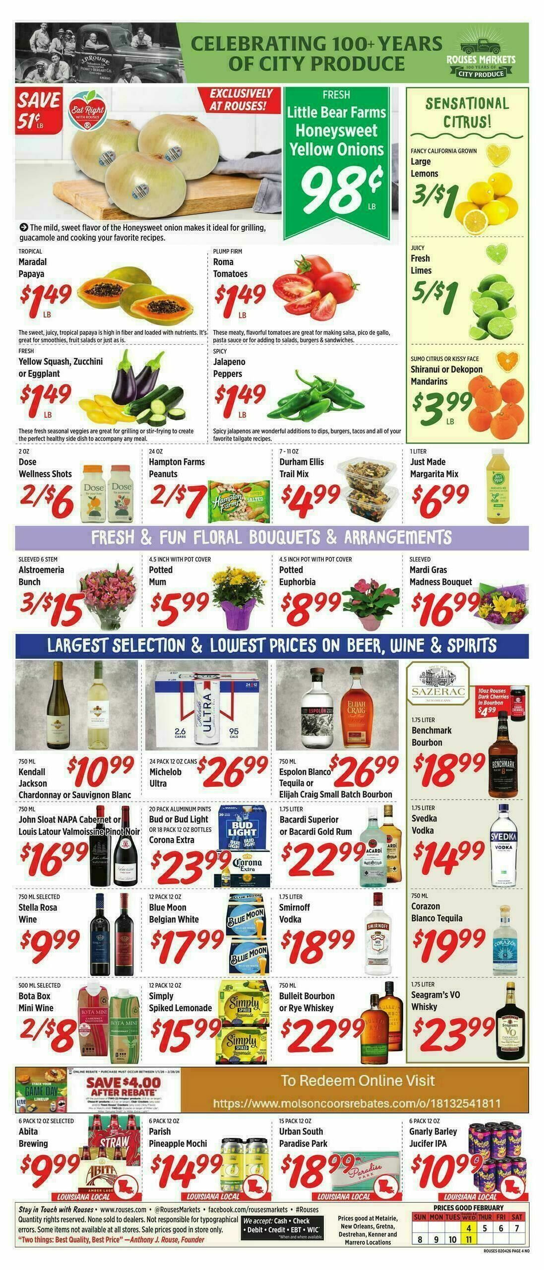 Rouses Markets Weekly Ad from February 4
