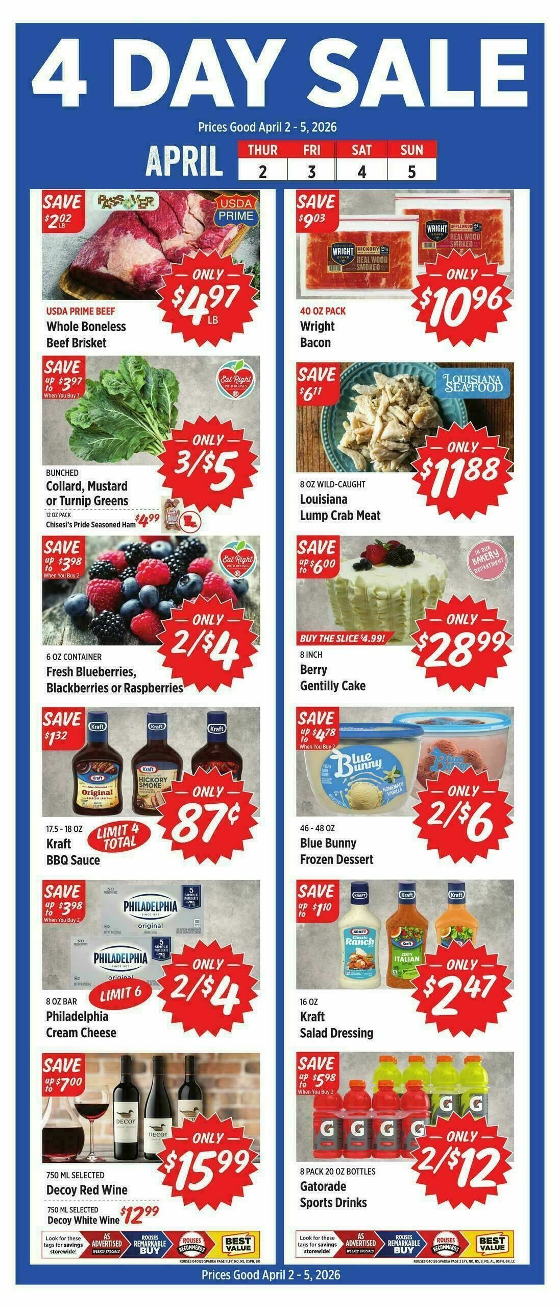 Rouses Markets Weekly Ad from April 1