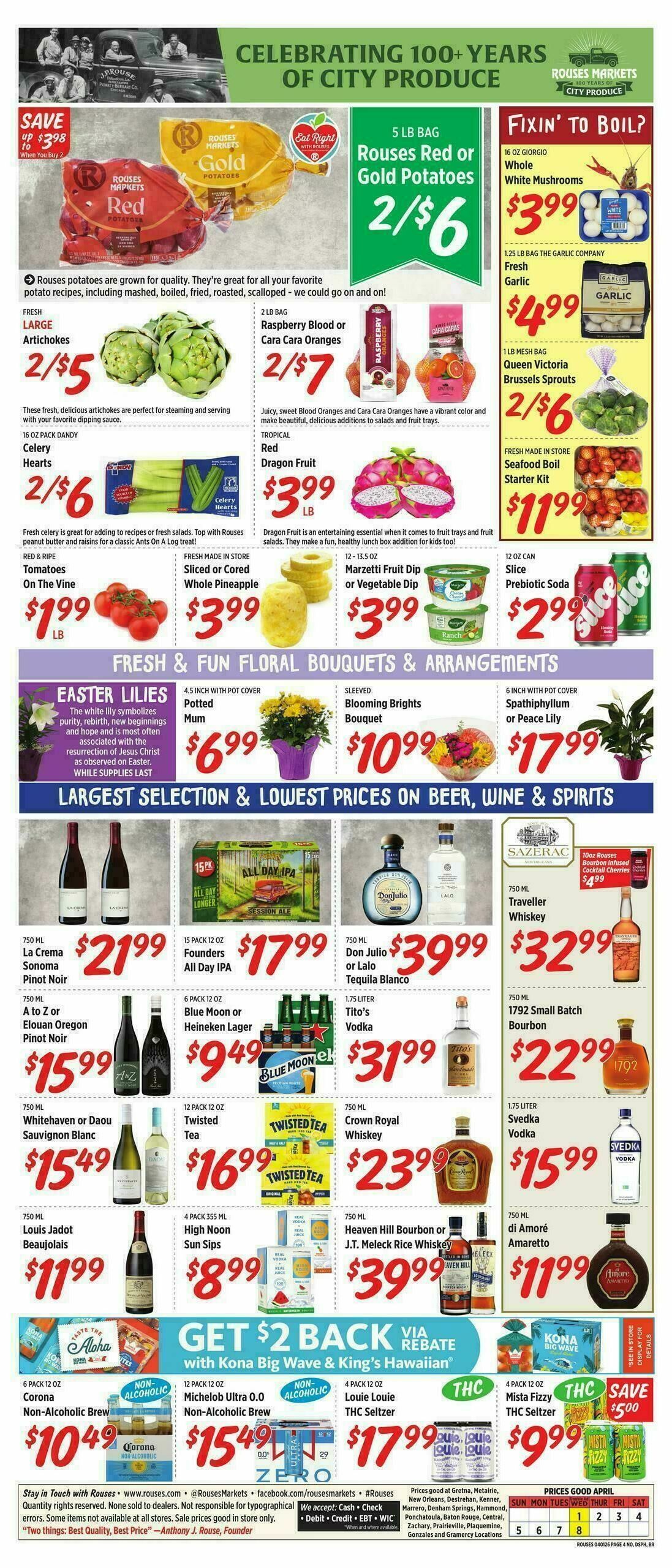Rouses Markets Weekly Ad from April 1