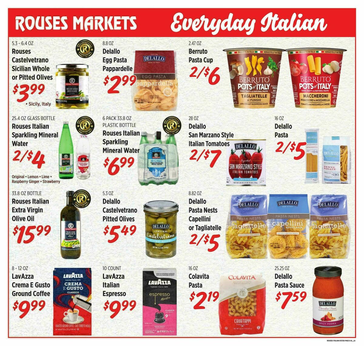 Rouses Markets Italian Ad Weekly Ad from May 27