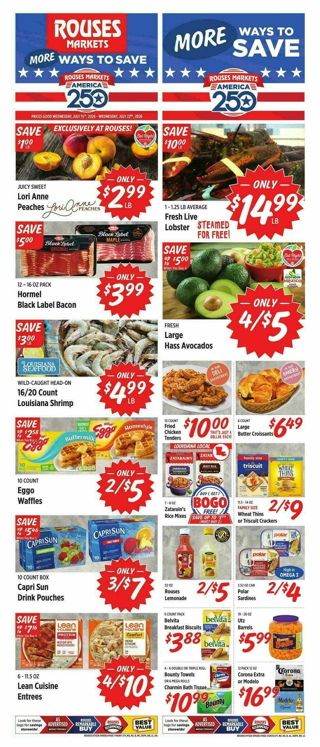 Rouses Markets Weekly Ad from July 15